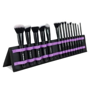 Daxster 15 Pcs Makeup Brushes with Foldable Case + 4 Makeup Sponges: Your Essential Beauty Kit