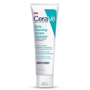 Cerave Acne Foaming Cream Face Cleanser, Acne Treatment Face Wash 5oz